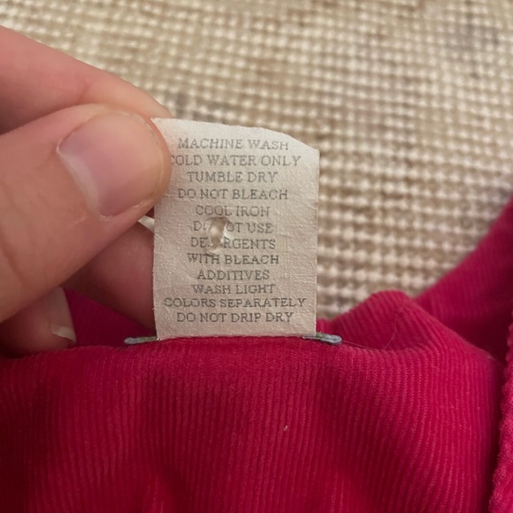 💫3 for $25💫 K&L Pink Corduroy Overalls size 2T - Picture 3 of 4